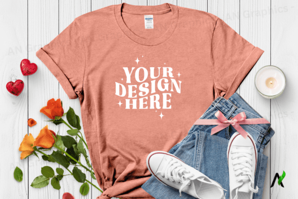 Download Valentine's Day Gildan 64000 Mockup 030 - Premium Resources