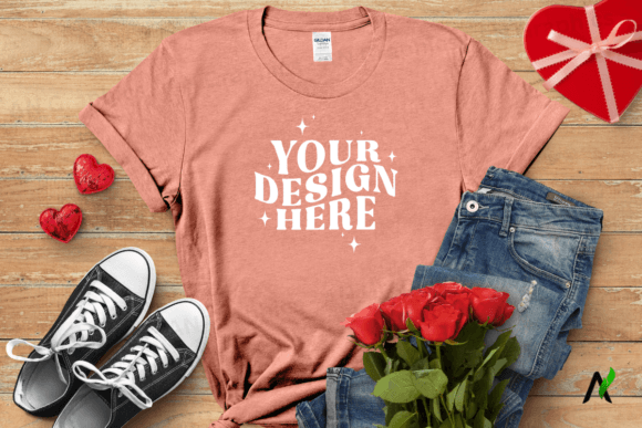 Download Valentine's Day Gildan 64000 Mockup 0104 - Premium Resources